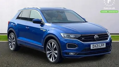 Used VW T-Roc R-line 150 HP (110 kW) 2020 Blue SUV