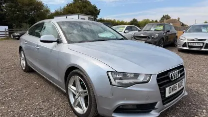 Used Audi A5 Sportback Design 150 HP (110 kW) 2015 Silver Hatchback