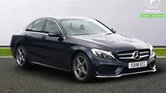 Blue Used 2018 Mercedes C220 AMG line Sedan | £16,999 (Fair price)