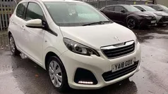 White Used 2018 Peugeot 108 Active Hatchback | £6,495 (Fair price)