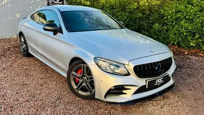 Silver Used 2019 Mercedes C300 AMG Line Premium Coupe | £17,695 (Fair price)