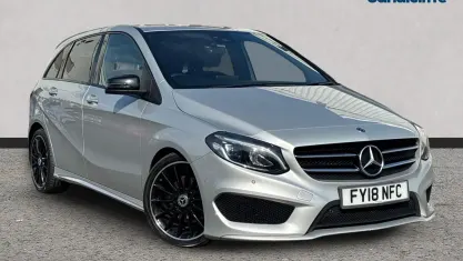 Used Mercedes B180 AMG Line Premium 109 HP (80 kW) 2018 Silver Hatchback