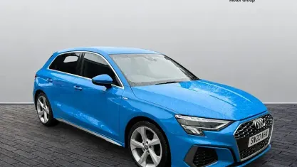 Used Audi A3 Sportback S-Line 150 HP (110 kW) 2024 Blue Hatchback