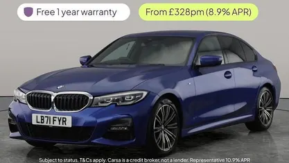 Blue Used 2021 BMW 320 M Sport Sedan | £21,098 (Fair price)