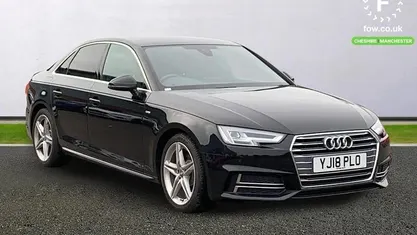 Used Audi A4 S-Line 190 HP (139 kW) 2018 Black Sedan