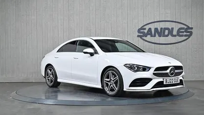 White Used 2022 Mercedes CLA180 AMG line Sedan | £21,799 (Fair price)