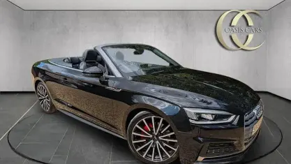 Used Audi A5 Cabriolet S-Line 190 HP (139 kW) 2020 Black Cabriolet