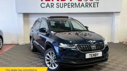 Used Skoda Karoq 150 HP (110 kW) 2019 Blue SUV