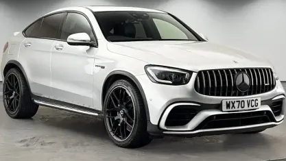 Begagnad Mercedes GLC63 AMG Premium Plus 476 HK (350 kW) 2019 Silver Sportkupé