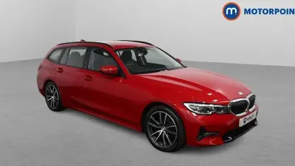 Used BMW 320 Sport Line 184 HP (135 kW) 2021 Red Estate
