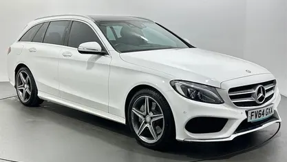 White Used 2014 Mercedes C250 AMG Line Premium Estate | £9,767 (Fair price)