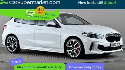 Begagnad BMW 128 Performance 265 HK (194 kW) 2023 Vit Halvkombi
