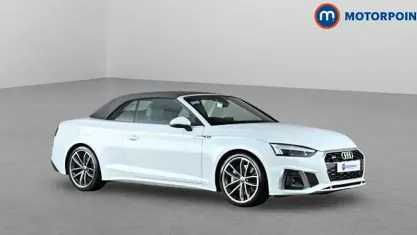 Used Audi A5 Cabriolet S-Line 265 HP (194 kW) 2022 White Cabriolet