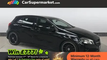 Used Mercedes A160 AMG line 102 HP (75 kW) 2018 Black Hatchback
