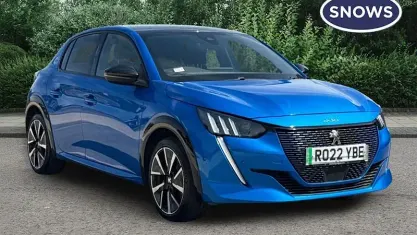 Used Peugeot e-208 Premium 100 kW (136 HP) 2022 Blue Hatchback