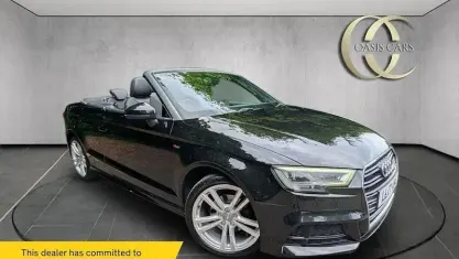 Used Audi A3 Cabriolet S-Line 150 HP (110 kW) 2017 Black Cabriolet