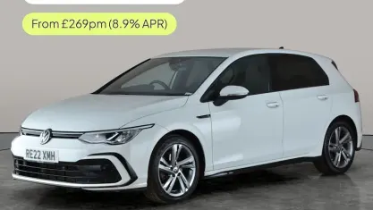 Used VW Golf VIII R-line 150 HP (110 kW) 2022 White Hatchback