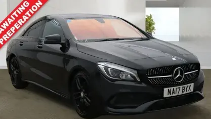 Used Mercedes CLA220 AMG line 177 HP (130 kW) 2017 Black Coupe