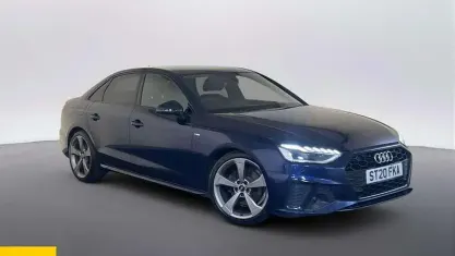 Used Audi A4 Black Edition 150 HP (110 kW) 2020 Blue Sedan