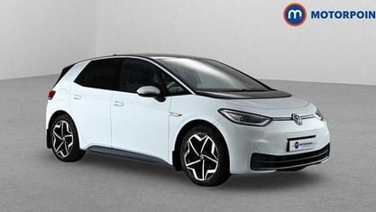 Begagnad VW ID.3 Pro 150 kW (204 HK) 2020 Vit Halvkombi