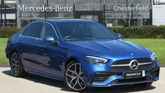 Blue Used 2024 Mercedes C300e AMG Line Premium Plus Sedan | £40,000 (Fair price)