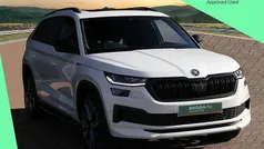 Moon white metallic Used 2022 Skoda Kodiaq SportLine SUV | £27,836 (Fair price)