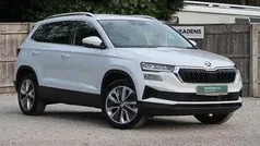 Moon white metallic Used 2024 Skoda Karoq SE L SUV | £24,995 (Fair price)