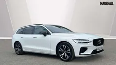 Ice white Used 2022 Volvo V60 R-Design Estate | £29,840 (Fair price)