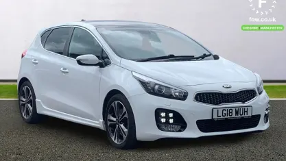 Used Kia Ceed GT-Line S 136 HP (100 kW) 2018 White Hatchback