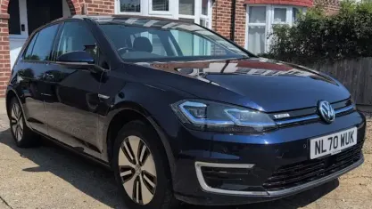 Used VW e-Golf 99 kW (135 HP) 2019 Blue Hatchback