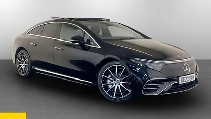 Black Used 2022 Mercedes EQS450+ AMG Line Premium Sedan | £41,495 (Fair price)