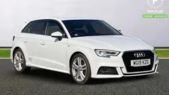 White Used 2019 Audi A3 Sportback S-Line Hatchback | £15,799 (Fair price)