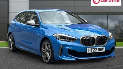 Used BMW M135 Sport Line 306 HP (225 kW) 2022 Blue Hatchback