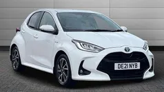 White Used 2021 Toyota Yaris Hybrid Design Hatchback | £14,750 (Fair price)