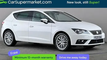 Used Seat Leon SE Dynamic 116 HP (85 kW) 2020 White Hatchback