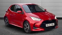 Red Used 2025 Toyota Yaris Hybrid Design Hatchback | £21,295 (Fair price)
