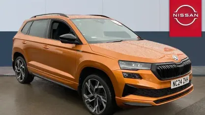 Used Skoda Karoq SportLine 150 HP (110 kW) 2024 Orange SUV
