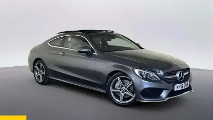 Used Mercedes C250 AMG Line Premium Plus 204 HP (150 kW) 2018 Grey Coupe