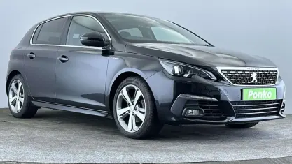 Used Peugeot 308 GT-line 131 HP (96 kW) 2020 Black Hatchback