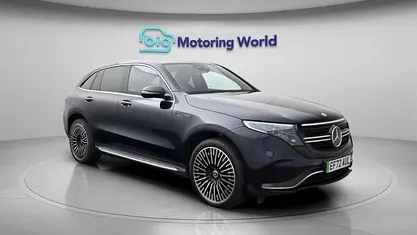 Begagnad Mercedes EQC400 AMG line 300 kW (408 HK) 2023 Blå SUV
