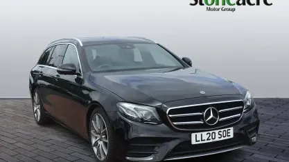 Used Mercedes E220 AMG line 194 HP (142 kW) 2020 Black Estate