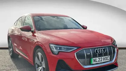 Used Audi e-tron Sportback S-Line 300 kW (408 HP) 2022 Red SUV
