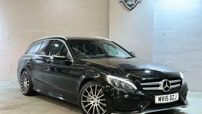 Used Mercedes C300 AMG Line Premium Plus 231 HP (169 kW) 2015 Black Estate