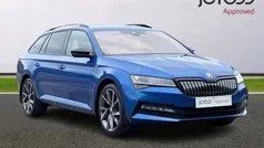 Blue Used 2020 Skoda Superb SportlinePlus Estate | £22,990 (A bit pricey)