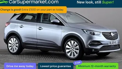 Used Vauxhall Grandland X Elite 131 HP (96 kW) 2020 Grey SUV
