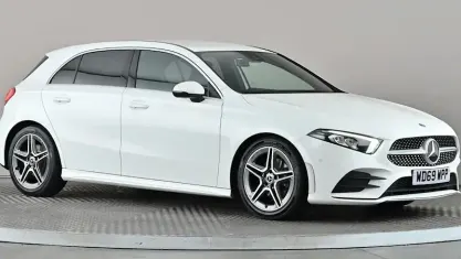 Used Mercedes A200 AMG line 163 HP (119 kW) 2020 White Hatchback