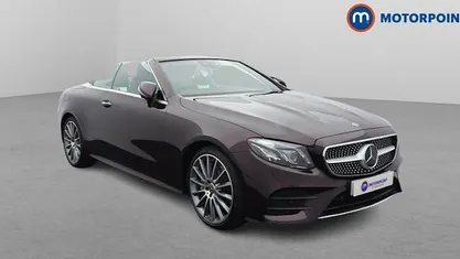 Used Mercedes E300 AMG line 245 HP (180 kW) 2019 Red Cabriolet