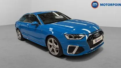 Used Audi A4 S-Line 150 HP (110 kW) 2021 Blue Sedan