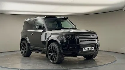 Santorini black Used 2024 Land Rover Defender HSE Dynamic SUV | £66,000 (Fair price)