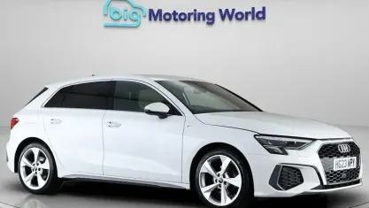 Used Audi A3 Sportback S-Line 150 HP (110 kW) 2023 White Hatchback